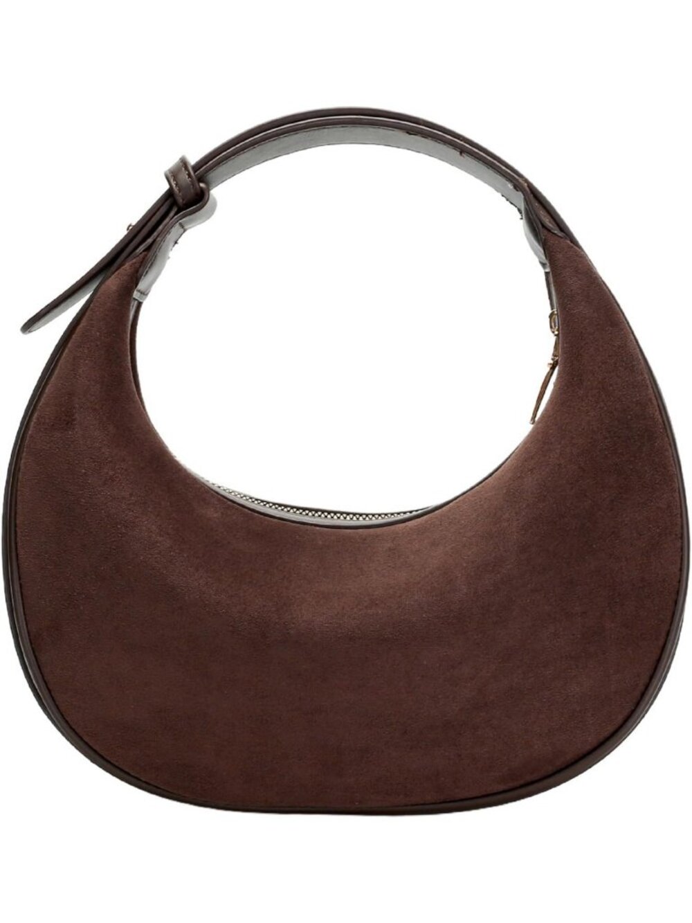 Vintage Suede Crossbody Bag for Women, Hobo Handbag with Adjustable Strap